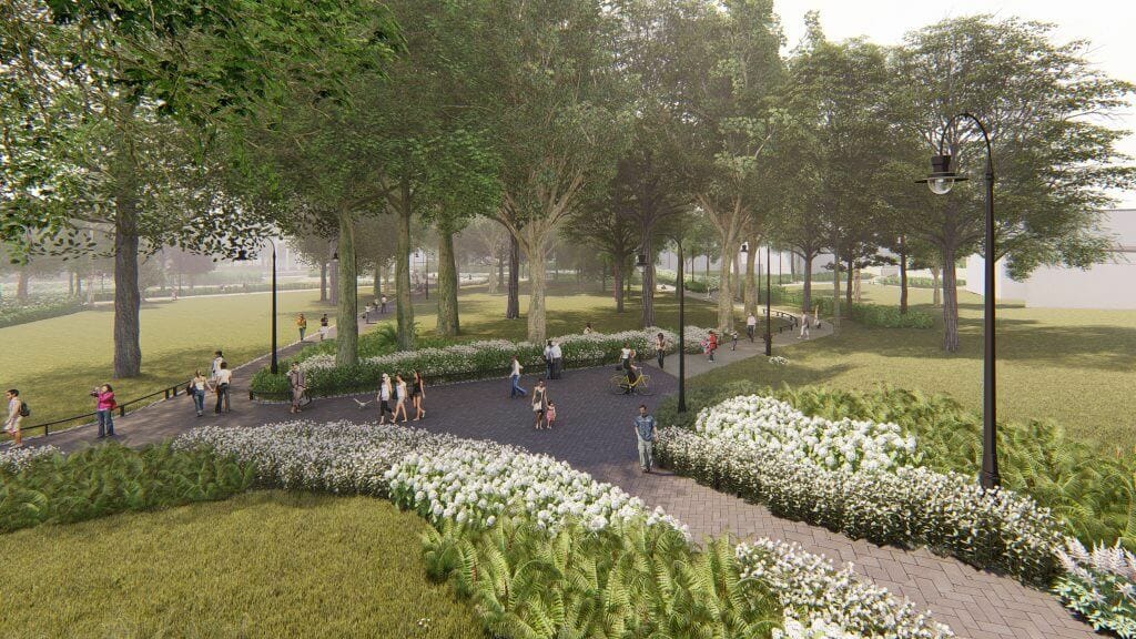 Reformatų parkas (Pylimo g.) - Parkas - vizualizacija