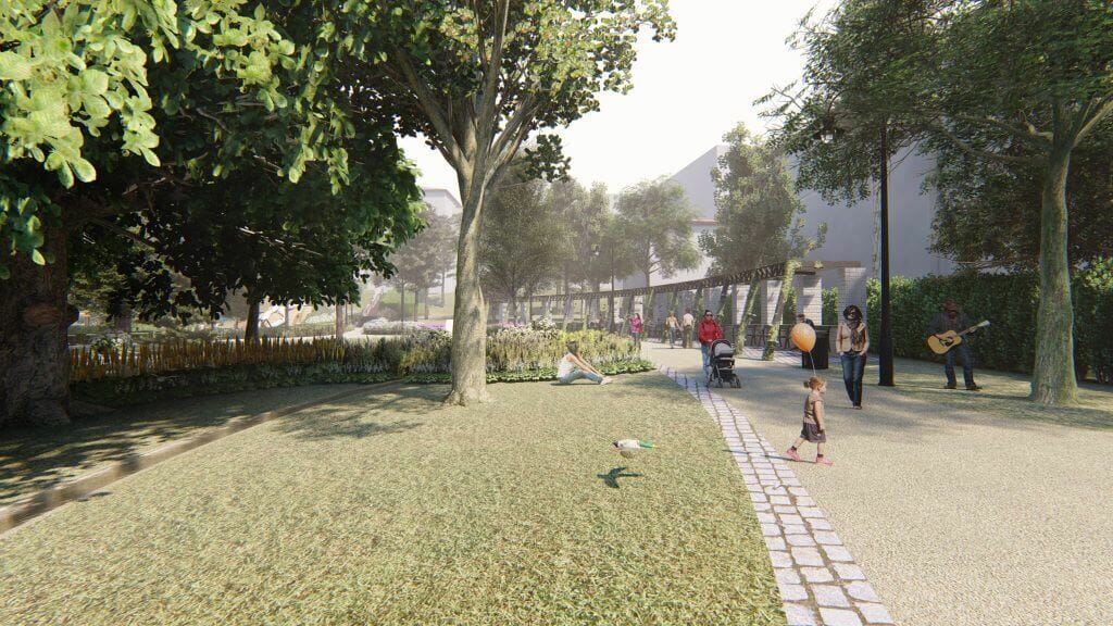 Reformatų parkas (Pylimo g.) - Parkas - vizualizacija