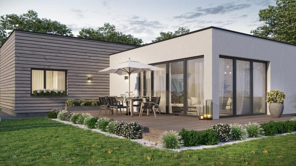 Baltai (Zubiškių g. 77, 79, 81, 83, 85, 87, 89, 91, 93, 95, 97, 99, 101, 103, 111, 113, 119, 121, 127, 129, 135, 163, 165, 167, 169) - Row housing - visualization