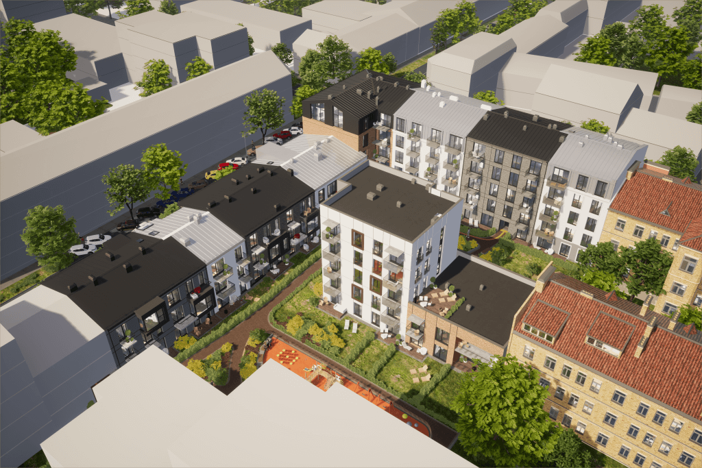 Baltas lapas Mindaugo 1 etapas (Aguonų g. 17) - Multi apartment - visualization