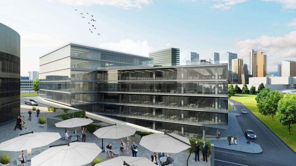 SEB administracinis (Gedimino Baravyko g. 4) - Biroju centrs - vizualizācija