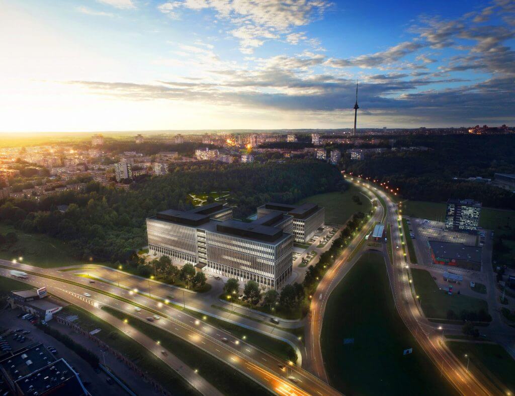 Business Garden Vilnius 1 etapas (Laisvės pr. 10) - Office center - visualization