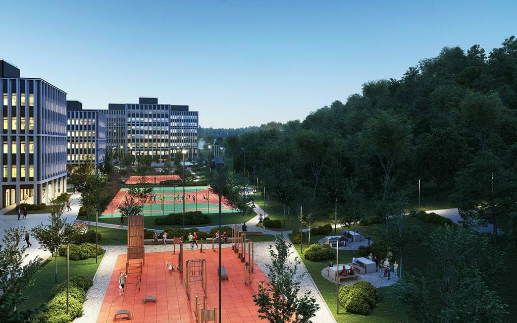 Business Garden Vilnius 1 etapas (Laisvės pr. 10) - Office center - visualization