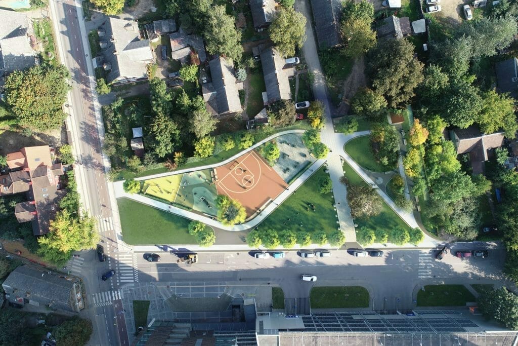 Drakono pieva (Giedraičių-Krokuvos g. skveras) (Krokuvos g.) - Square - visualization