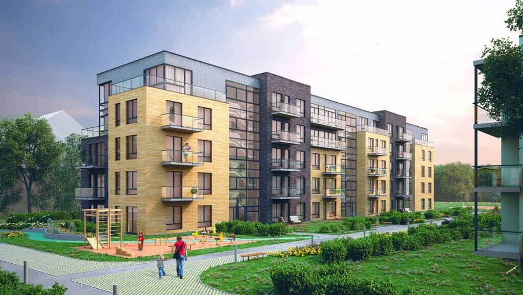 Fontanų namai 2 etapas (Eišiškių pl. 47) - Multi apartment - visualization