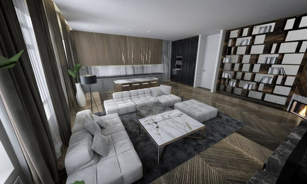 Gedimino 22 (Gedimino pr. 22) - Multi apartment - visualization