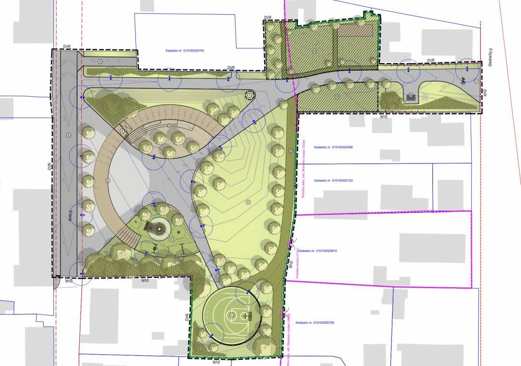 Šnipiškių aikštė (Giedraičių-Kintų g. skveras) (Kintų g.) - Square - visualization