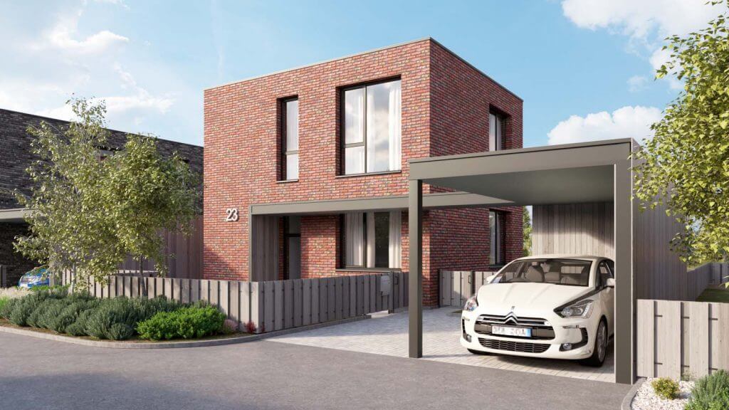 Herkaus alėjos (Notangos/Kulmo g.) - Row housing - visualization