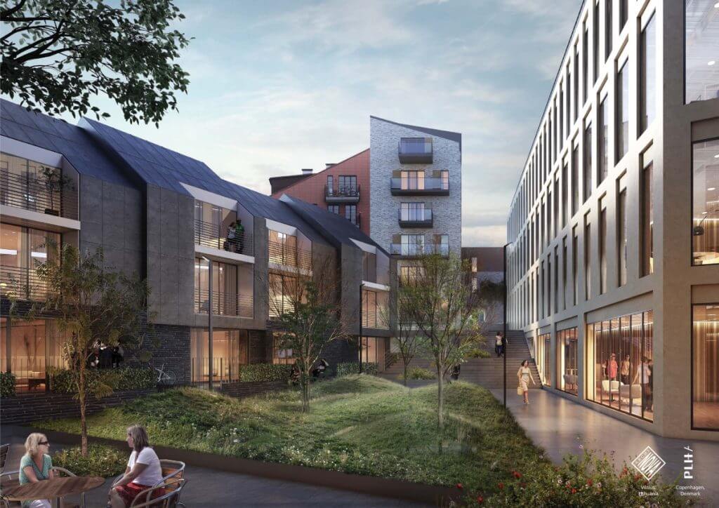 Lietuvos draudimo administracinis B10 (J. Basanavičiaus g. 10) - Multi apartment, Office center - visualization