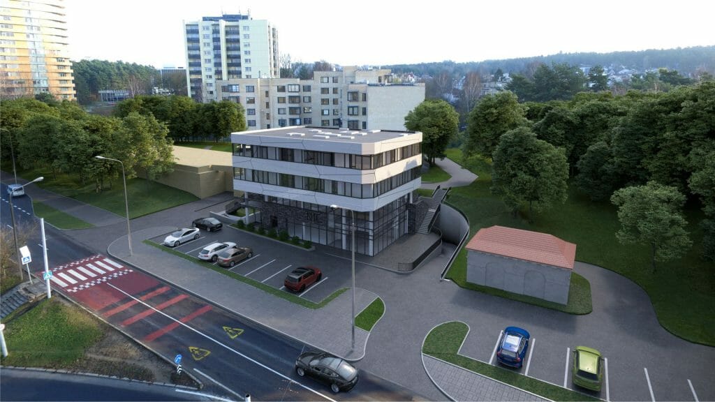 N1C (Nemenčinės pl. 1C) - Daugiabutis, Verslo centras - vizualizacija