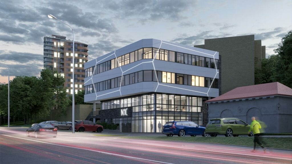 N1C (Nemenčinės pl. 1C) - Daugiabutis, Verslo centras - vizualizacija