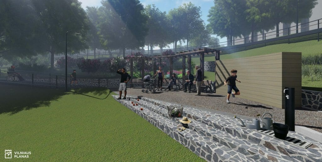 Naujininkų bendruomenės daržas ir skveras (Tūkstantmečio g.) - Square - visualization