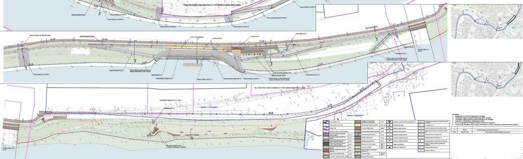 Neries dešiniosios krantinės (Upės g.) - Bike path, Sports field or court, Waterside - visualization