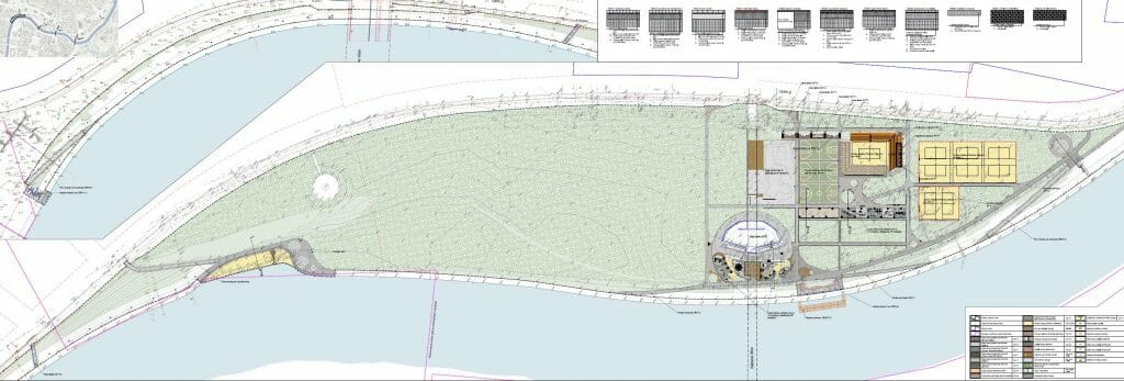 Neries dešiniosios krantinės (Upės g.) - Bike path, Sports field or court, Waterside - visualization