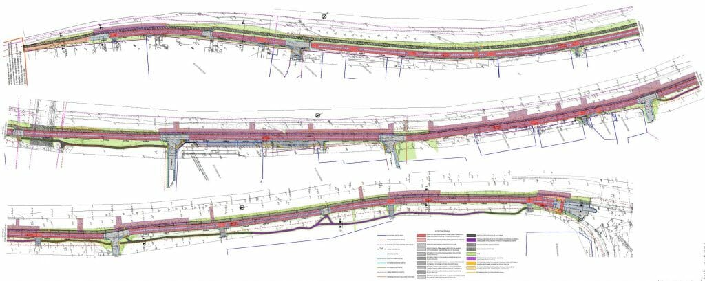 Neries kairiosios krantinės 1 etapas (B atkarpa) (Sluškų g., P. Vileišio g.) - Jalgrattatee, Promenaad - visuaalne