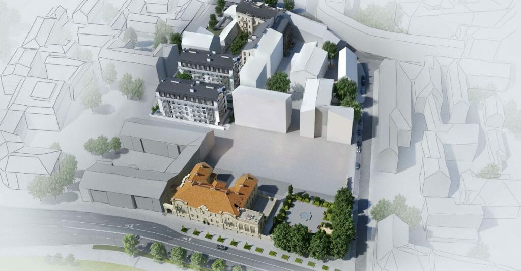 Radvilų valda Tilto g. 11 (Tilto g. 11, Tilto g. 11A) - Multi apartment, Office center - visualization