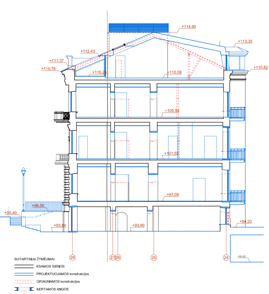 Radvilų valda Tilto g. 11 (Tilto g. 11, Tilto g. 11A) - Multi apartment, Office center - visualization