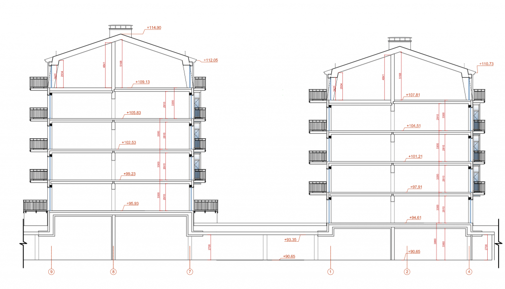 Radvilų valda Tilto g. 11 (Tilto g. 11, Tilto g. 11A) - Multi apartment, Office center - visualization