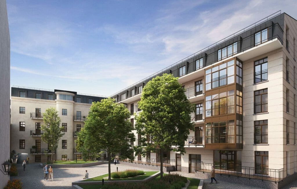 Radvilų valda Tilto g. 11 (Tilto g. 11, Tilto g. 11A) - Multi apartment, Office center - visualization