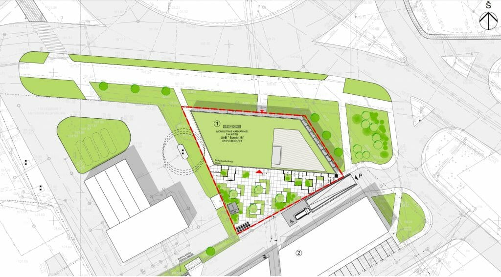 Sporto 16 (Sporto g. 16) - Office center - visualization