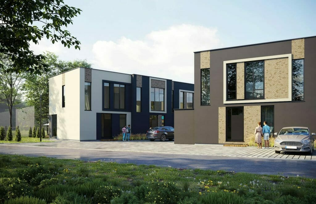 Suburbija (V. Smakausko g. 47) - Row housing - visualization