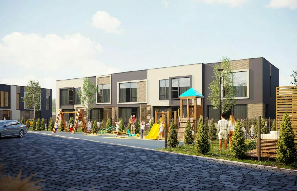 Suburbija (V. Smakausko g. 47) - Row housing - visualization