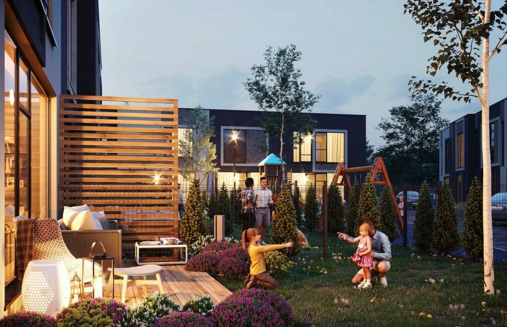 Suburbija (V. Smakausko g. 47) - Row housing - visualization