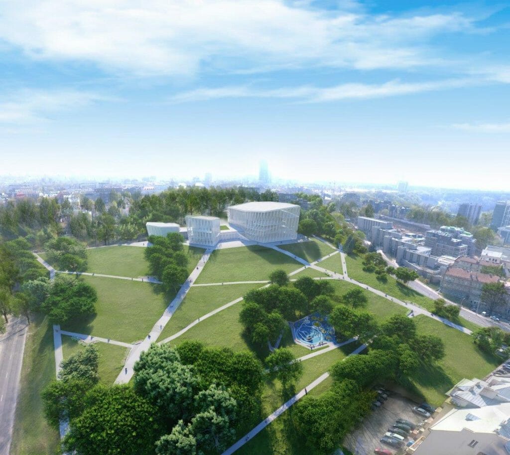 Tauro kalno parkas (V. Mykolaičio-Putino g.) - Park - visualization