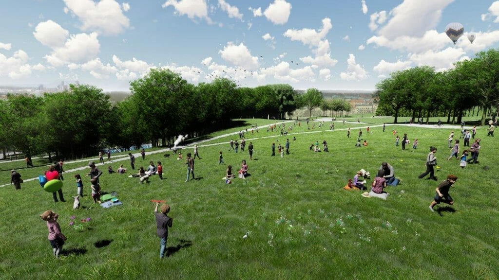 Tauro kalno parkas (V. Mykolaičio-Putino g.) - Park - visualization