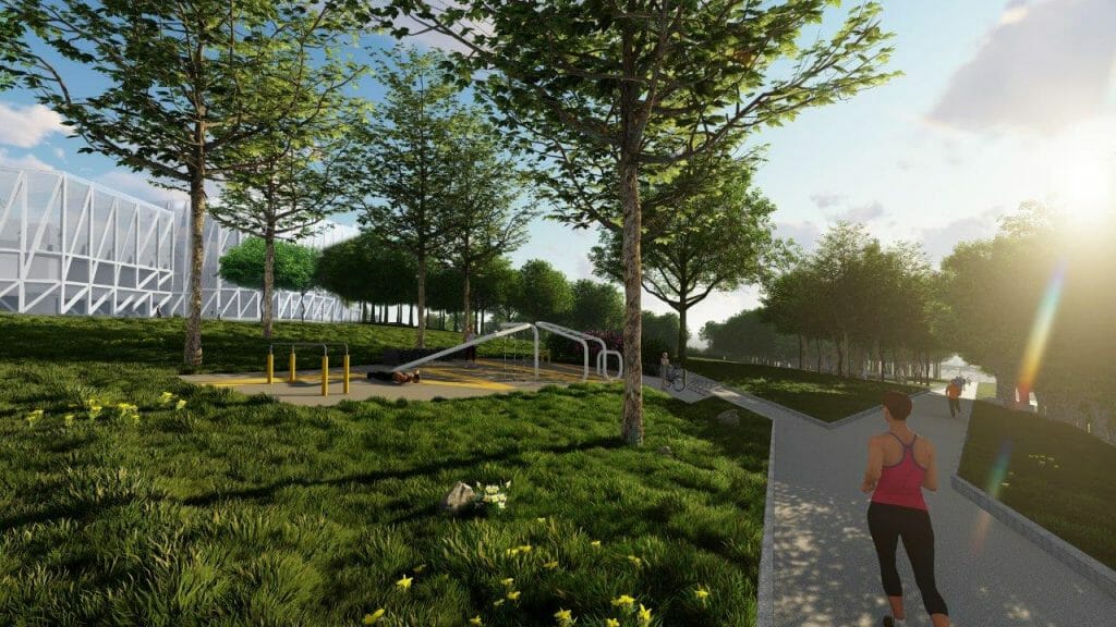 Tauro kalno parkas (V. Mykolaičio-Putino g.) - Park - visualization