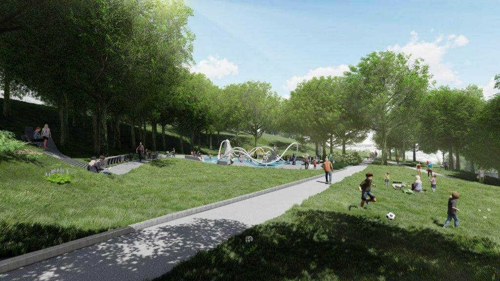 Tauro kalno parkas (V. Mykolaičio-Putino g.) - Park - visualization