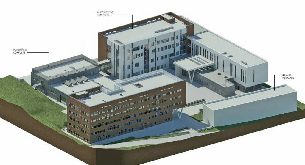 VGTU Elektronikos, Mechanikos ir Transporto inžinerijos fakultetų laboratorijos (Plytinės g. 25) - Higher education - visualization