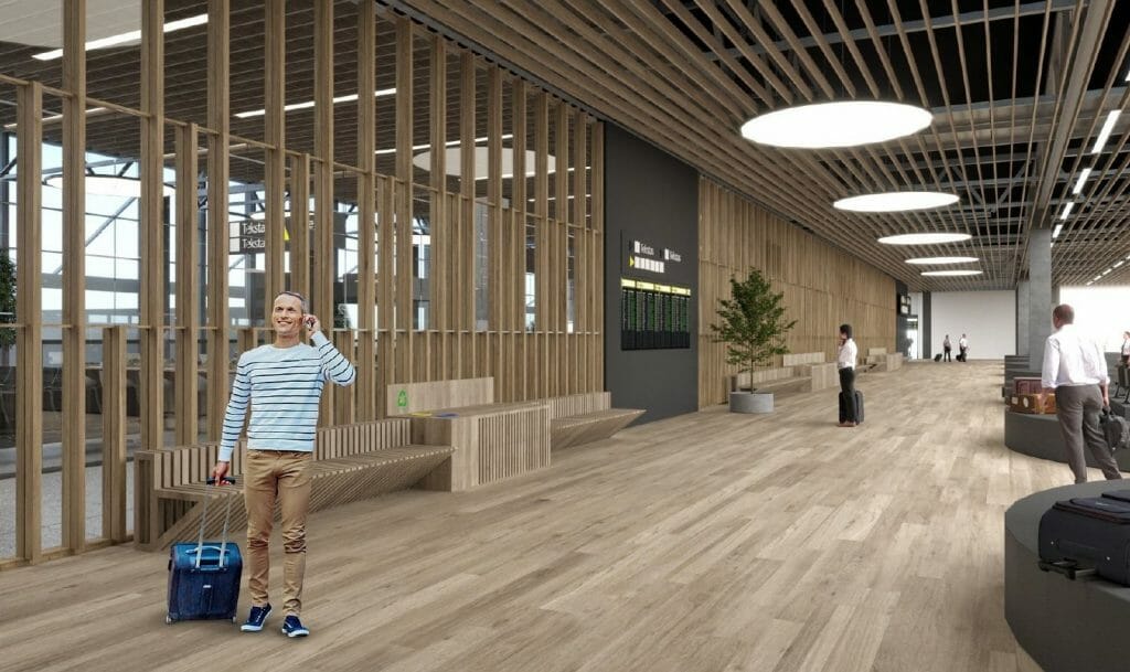 VNO išvykimo terminalas (Rodūnios kel. 2) - Lidosta - vizualizācija