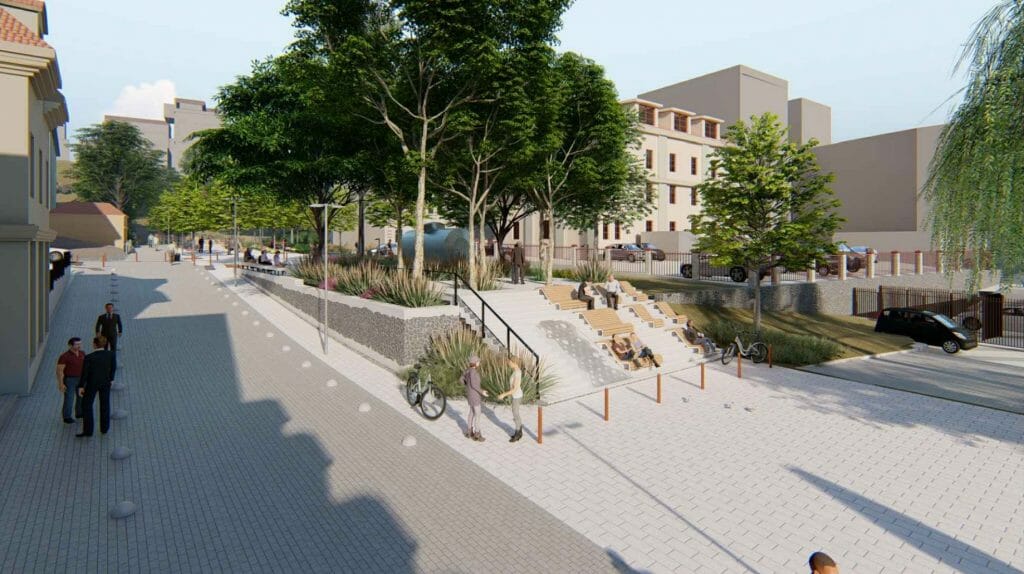 Vingrių šaltinių skveras (Vingrių g.) - Square - visualization