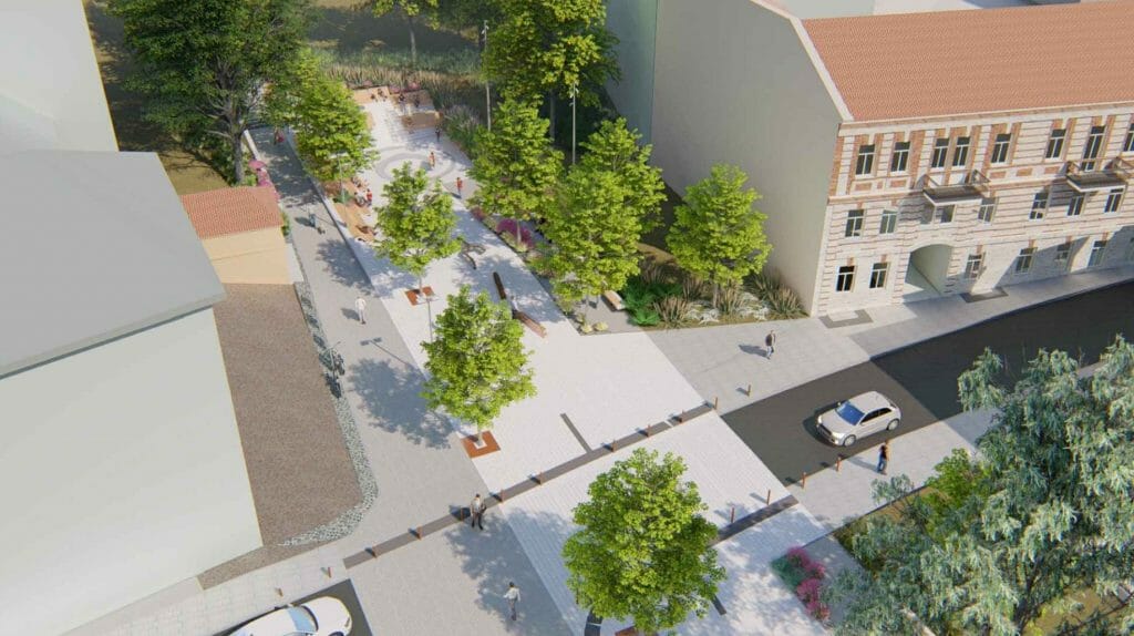 Vingrių šaltinių skveras (Vingrių g.) - Square - visualization