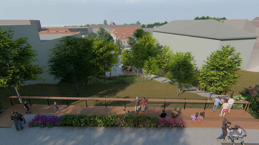 Vingrių šaltinių skveras (Vingrių g.) - Square - visualization