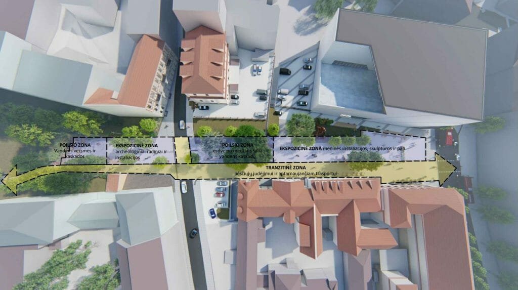 Vingrių šaltinių skveras (Vingrių g.) - Square - visualization