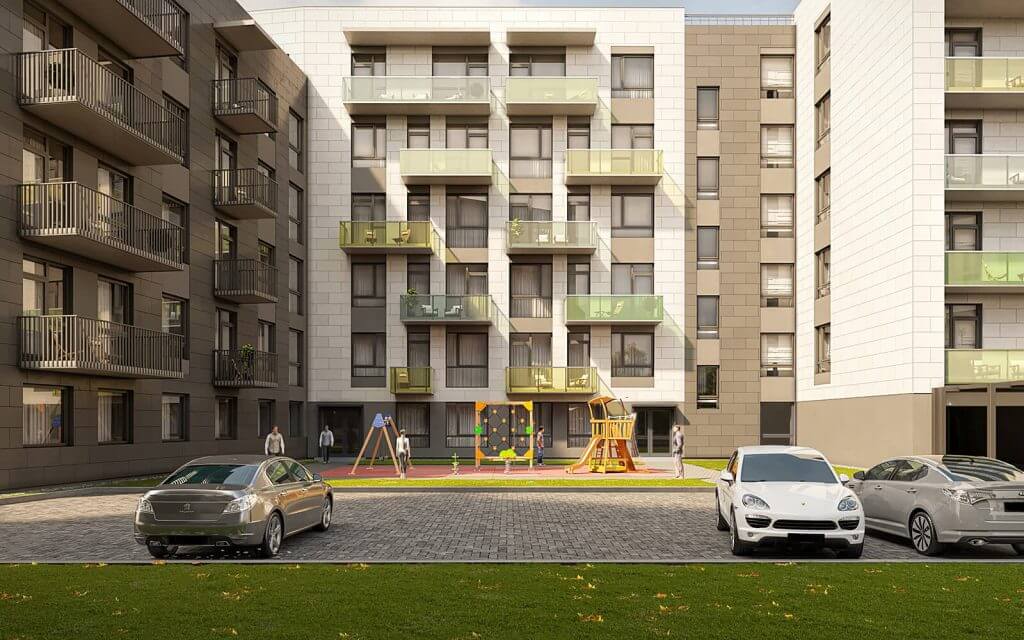 Visorių namai (Visorių g. 12A) - Multi apartment - visualization