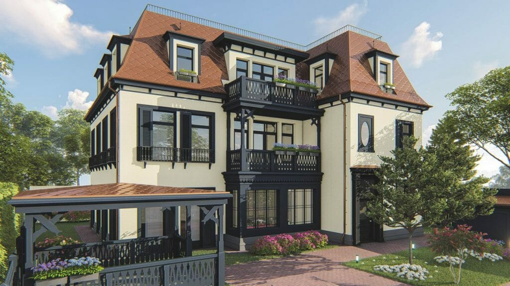 Žalioji g. 17 (Žalioji g. 17) - Hotel, Multi apartment - visualization