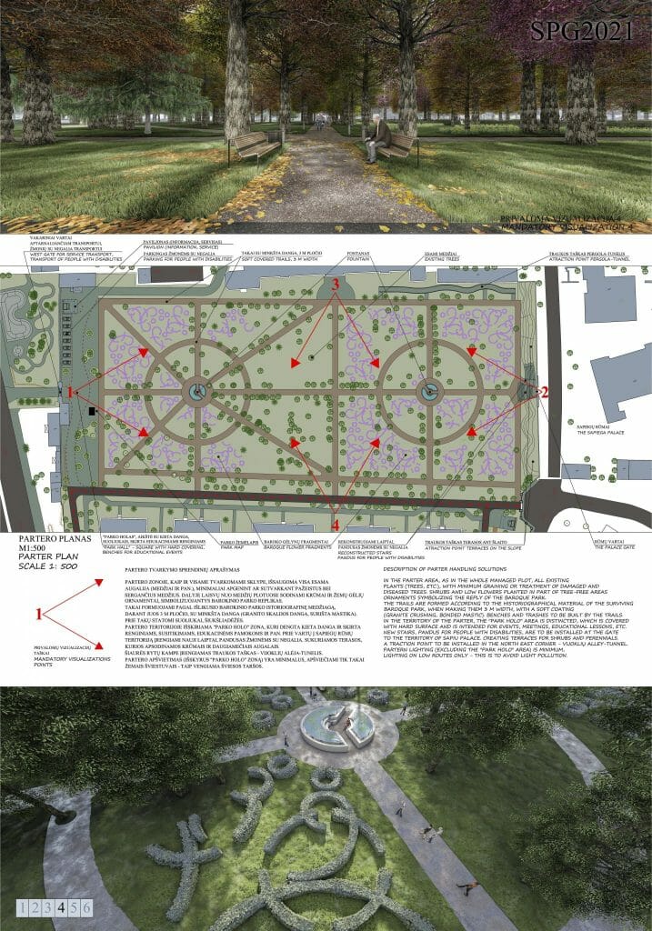 Sapiegų parkas (Antakalnio g. 17) - Parks - vizualizācija