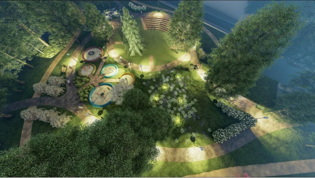 Sapiegų parkas (Antakalnio g. 17) - Parks - vizualizācija