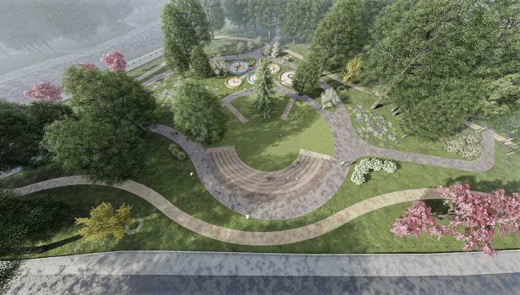 Sapiegų parkas (Antakalnio g. 17) - Parks - vizualizācija