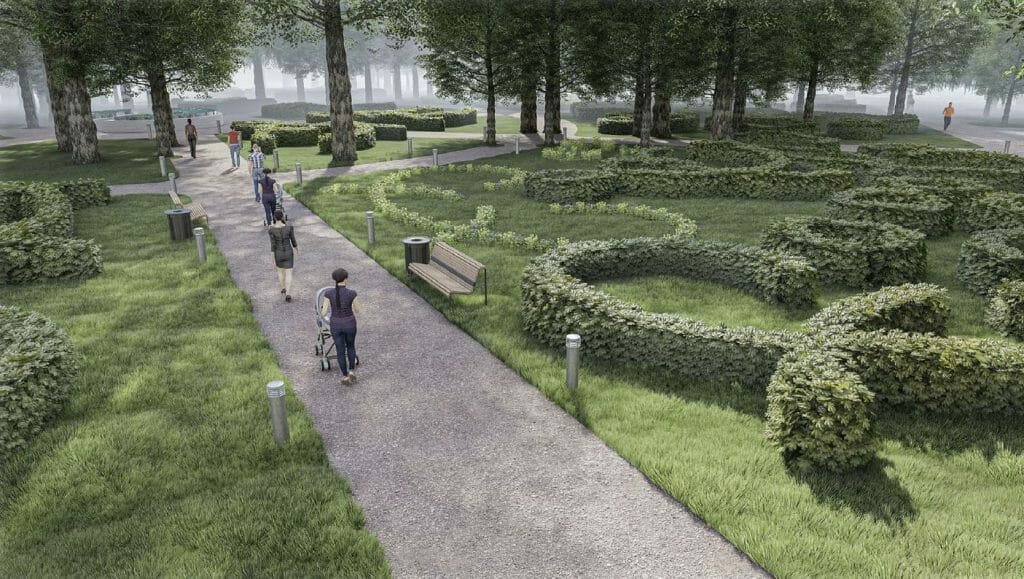 Sapiegų parkas (Antakalnio g. 17) - Parks - vizualizācija