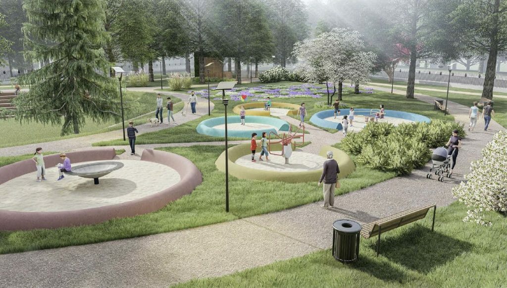 Sapiegų parkas (Antakalnio g. 17) - Parks - vizualizācija