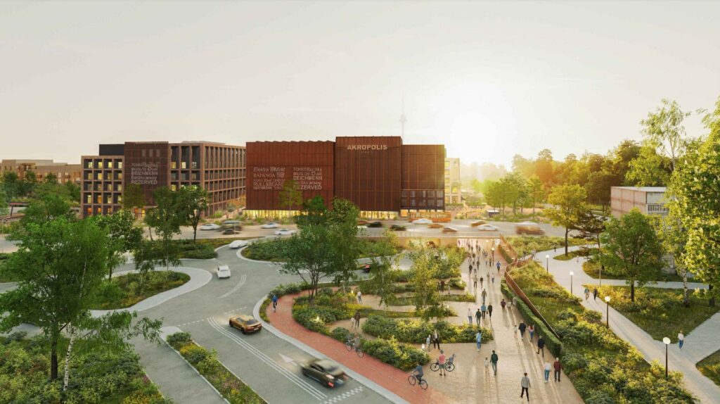 Akropolis Vingis (Geležinio Vilko g. 2) - Co-living, Food store, Office center, Shopping center - visualization