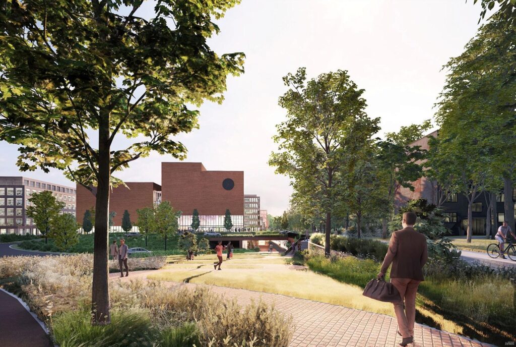 Akropolis Vingis (Geležinio Vilko g. 2) - Co-living, Food store, Office center, Shopping center - visualization