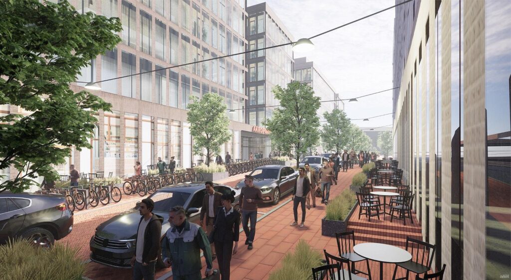 Akropolis Vingis (Geležinio Vilko g. 2) - Co-living, Food store, Office center, Shopping center - visualization