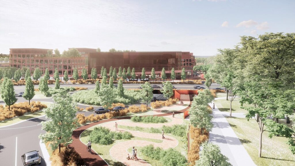 Akropolis Vingis (Geležinio Vilko g. 2) - Co-living, Food store, Office center, Shopping center - visualization