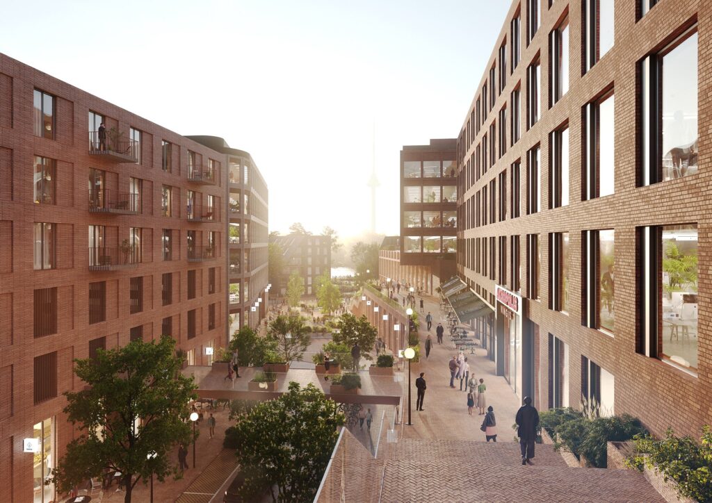 Akropolis Vingis (Geležinio Vilko g. 2) - Co-living, Food store, Office center, Shopping center - visualization