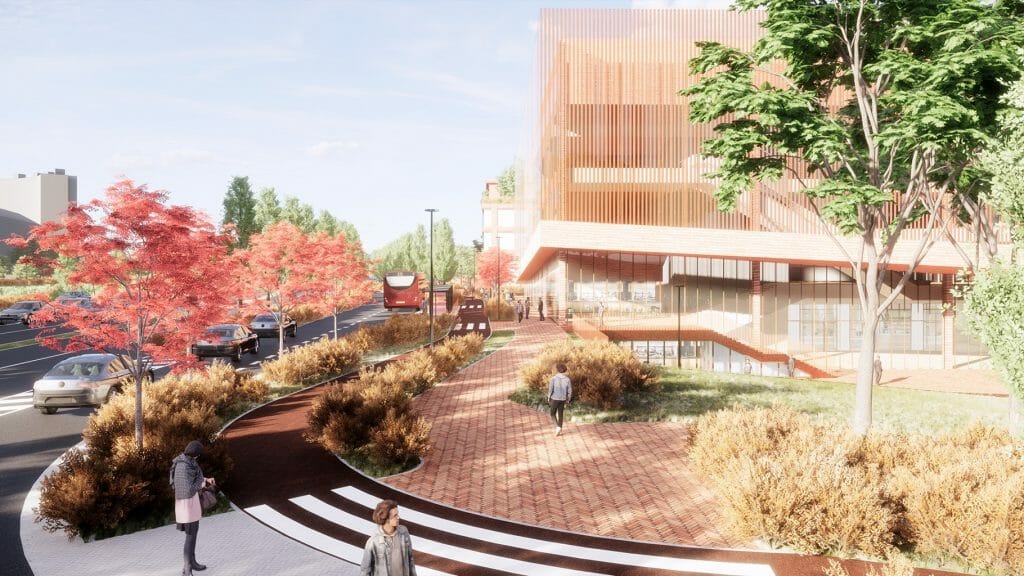 Akropolis Vingis (Geležinio Vilko g. 2) - Co-living, Food store, Office center, Shopping center - visualization